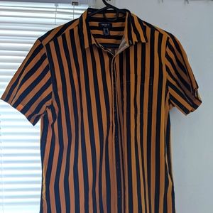 Forever 21 Striped Button Up Shirt